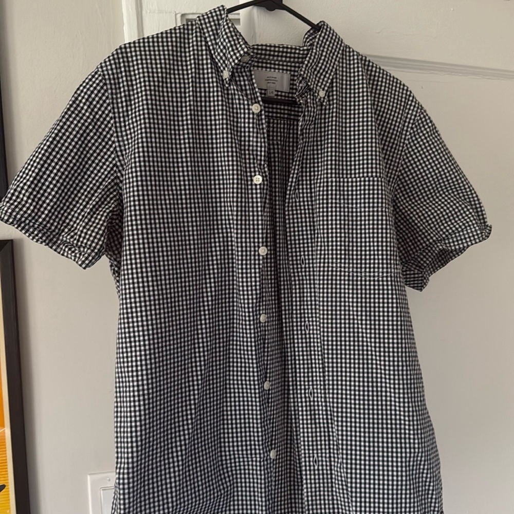 Jack Spade Men’s Button-up Black/White Gingham